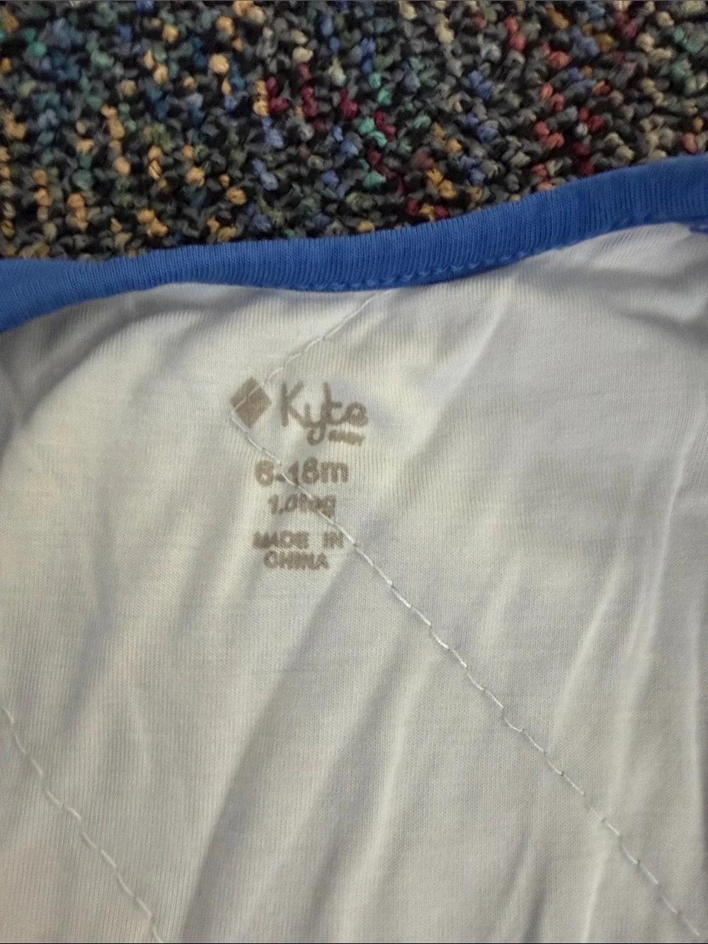 Kyte BABY Blue Sleeveless Sleep Sack 6-18 months tog 1
